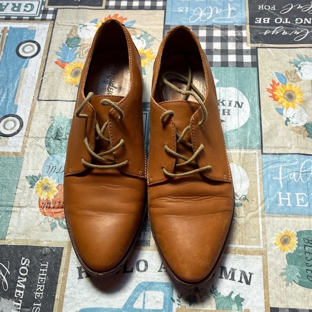 Madewell Leather Oxford Shoe Size 7